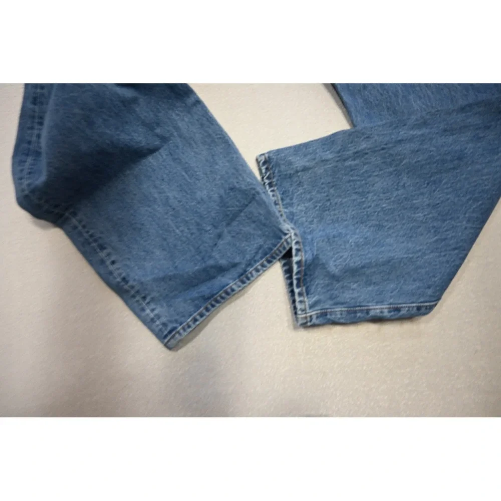 Levi's 501 Original Jeans Mens 50x30 Blue Straight Leg Button Fly Rugged
